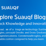 Welcome to Suauqf Blogs – The Heart of Innovation and Learning